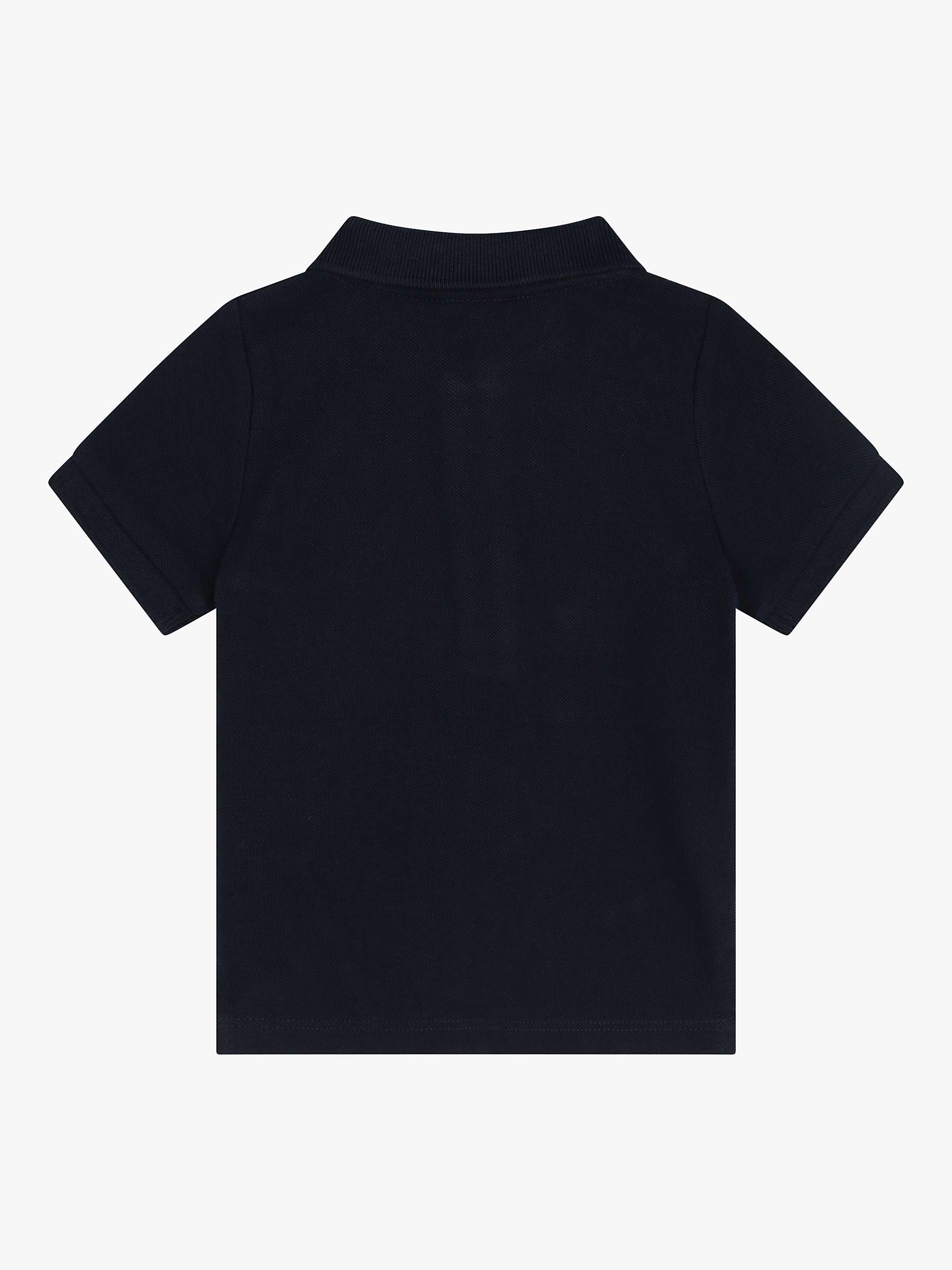 Buy BOSS Baby Logo Short Sleeve Polo Shirt, Black Online at johnlewis.com