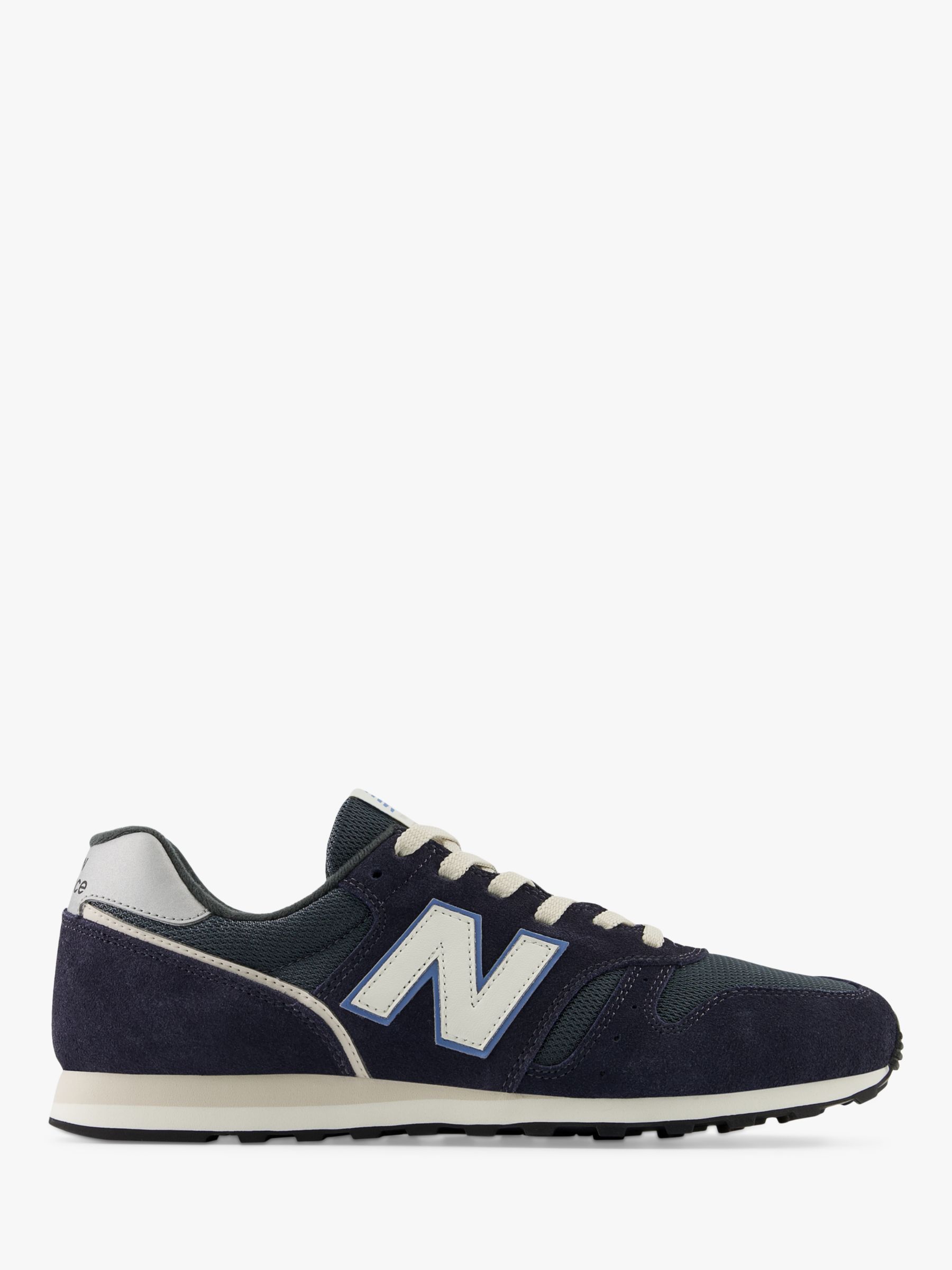 New Balance 373v2 Suede Trainers, Navy at John Lewis & Partners