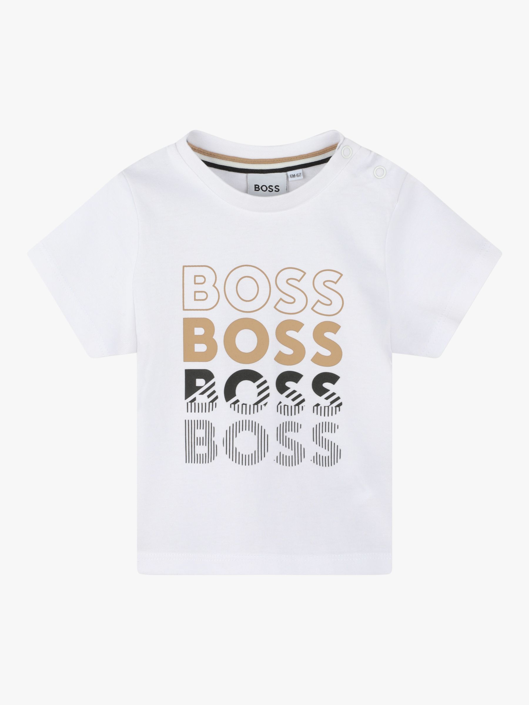 BOSS Kidswear logo-print short-sleeve T-shirt - White