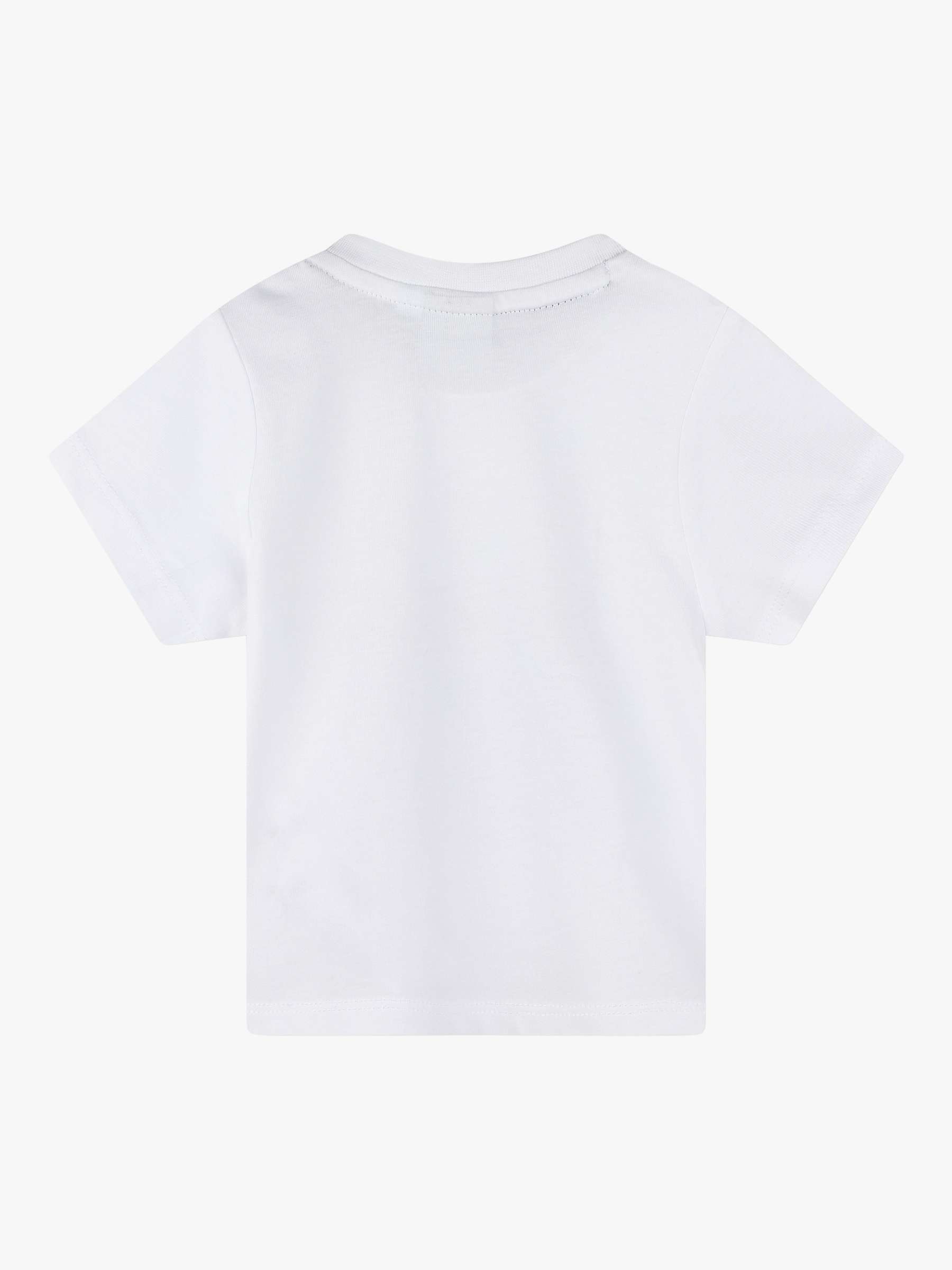 Buy HUGO BOSS BOSS Baby Logo Print Short Sleeve T-Shirt, White/Multi Online at johnlewis.com