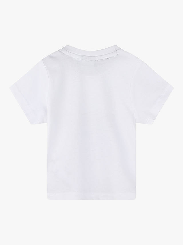HUGO BOSS BOSS Baby Logo Print Short Sleeve T-Shirt, White/Multi