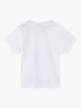 HUGO BOSS BOSS Baby Logo Print Short Sleeve T-Shirt, White/Multi