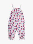 JoJo Maman Bébé Baby Strawberry Print Jumpsuit, Cream/Multi