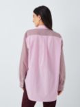 rag & bone Maxine Colour Block Stripe Shirt, Pink/Multi, Pink/Multi