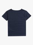 Roxy Kids' Heart Organic Cotton Short Sleeve T-Shirt, Naval Academy, Naval Academy