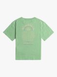 Roxy Kids' California Organic Cotton Short Sleeve T-Shirt, Zephyr Green