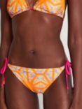 Monsoon Santiago Tie Side Bikini Bottoms, Orange, Orange