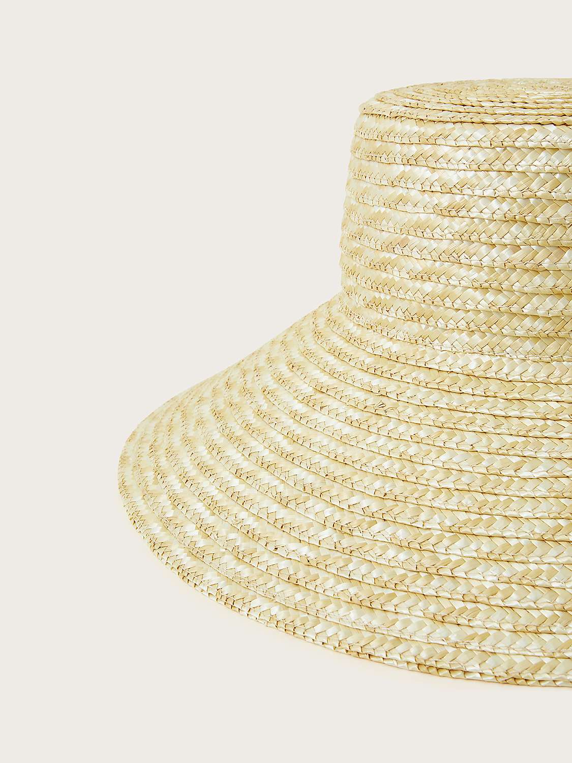 Buy Monsoon Wide Brim Straw Hat, Beige Online at johnlewis.com