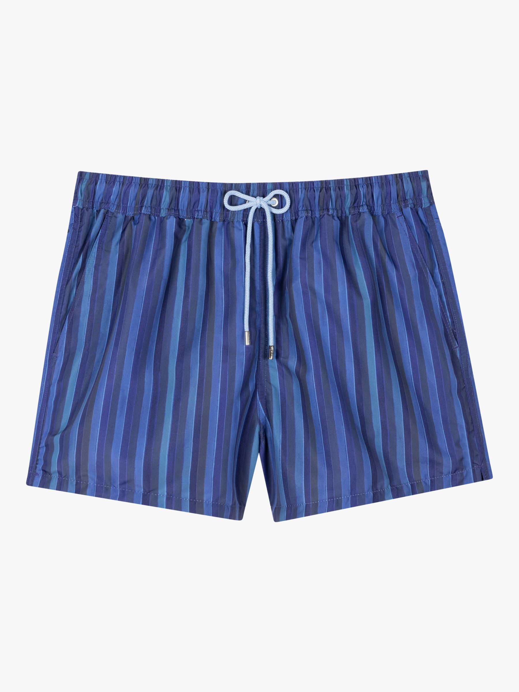 Paul Smith Pinstripe Swim Shorts, Blue, XL