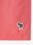 Paul Smith Zebra Logo Recycled Polyester Swim Shorts, Pink Coral