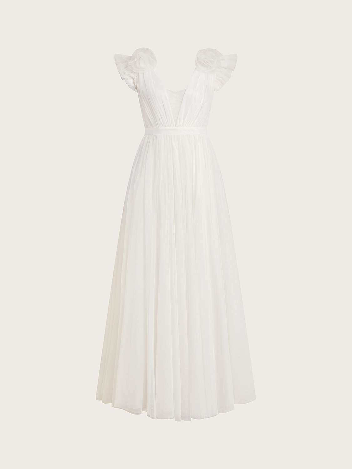 Buy Monsoon Gabriella Corsage Maxi Dress, Ivory Online at johnlewis.com