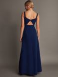 Monsoon Molly Knot Maxi Dress, Navy