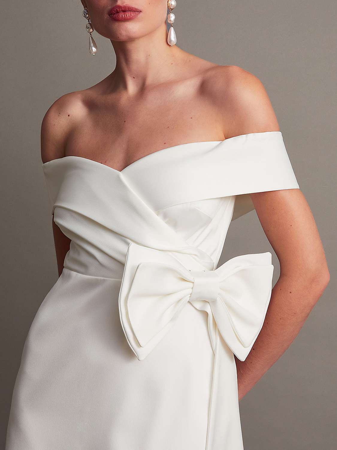 Buy Monsoon Enrique Mini Wedding Dress, Ivory Online at johnlewis.com