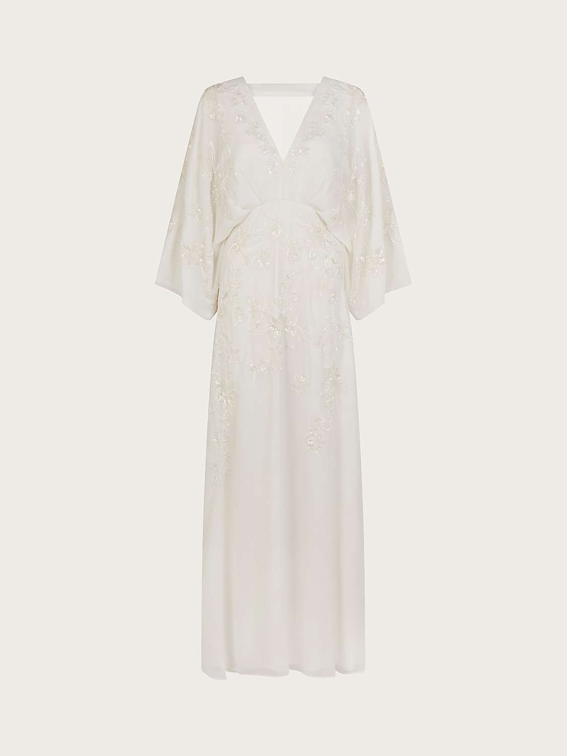 Buy Monsoon Camilla Embroided Wedding Dress, Ivory Online at johnlewis.com