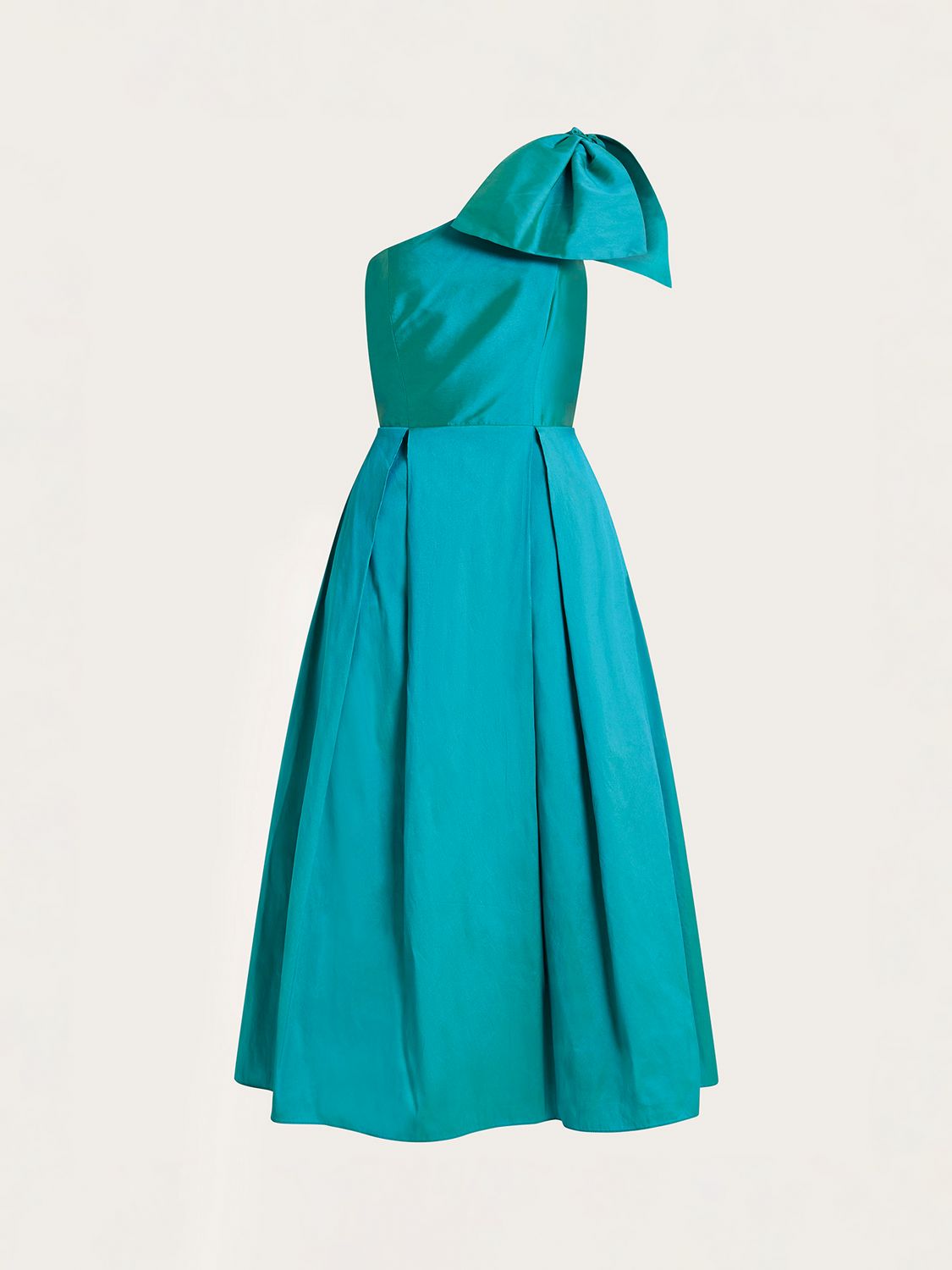 Monsoon Bliss Bow Asymmetric Dress, Green, 6