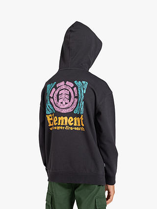 Element Kids' Volley Logo Hoodie, Off Black