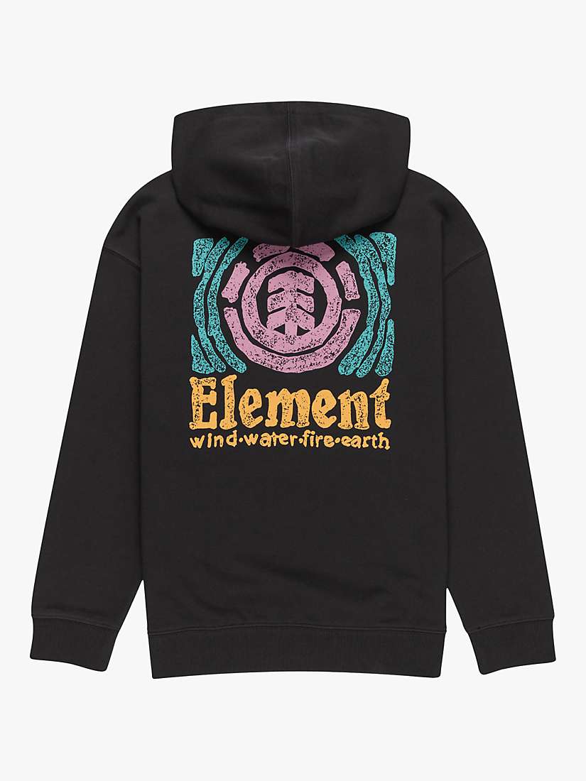 Buy Element Kids' Volley Logo Hoodie, Off Black Online at johnlewis.com