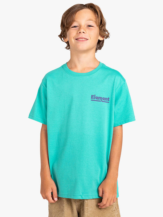 Element Kids' Sunup Organic Cotton Logo T-Shirt, Lagoon