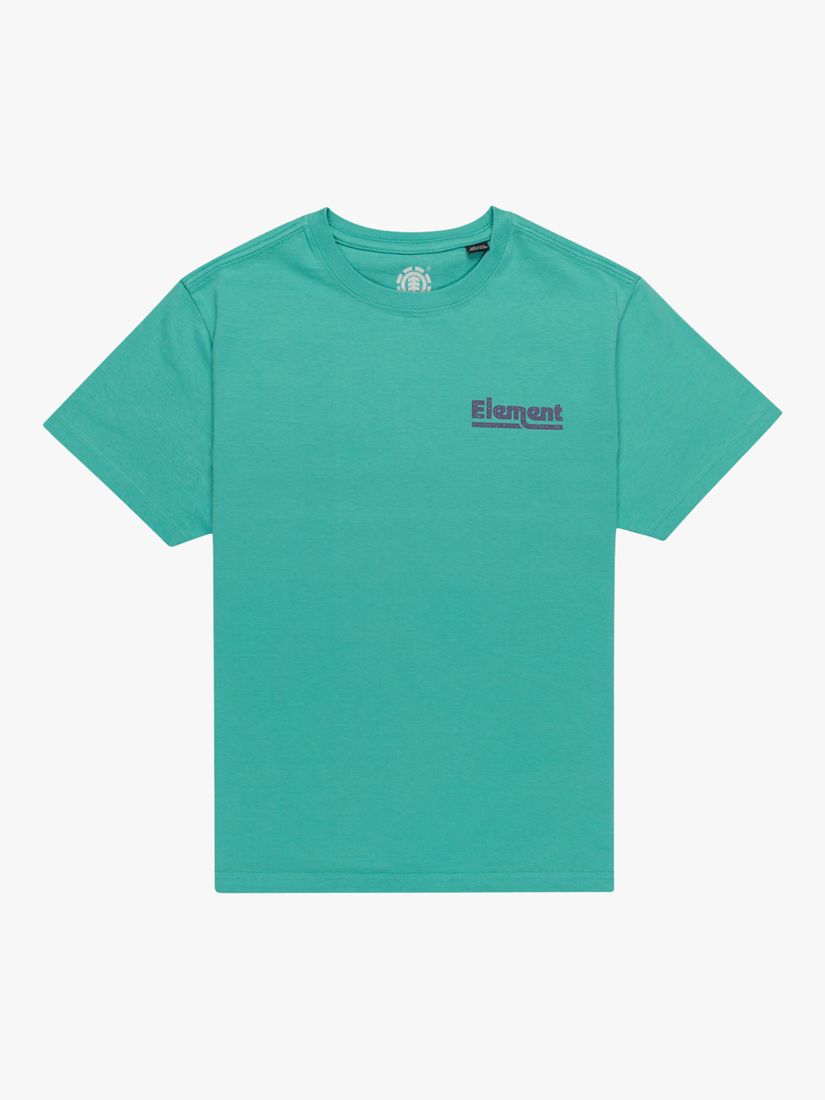 Element Kids' Sunup Organic Cotton Logo T-Shirt, Lagoon, 12 years