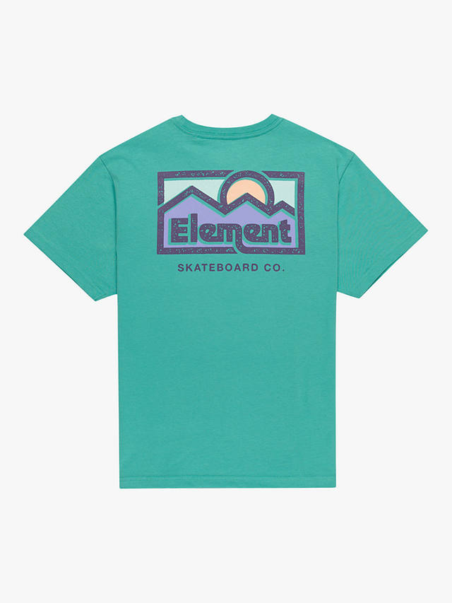 Element Kids' Sunup Organic Cotton Logo T-Shirt, Lagoon