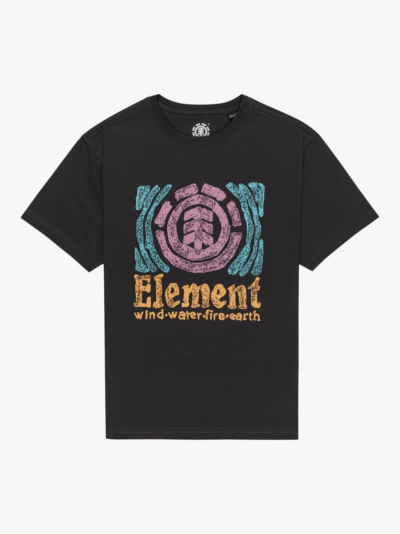 Buy Element Kids' Volley Organic Cotton Graphic T-Shirt, Off Black Online at johnlewis.com