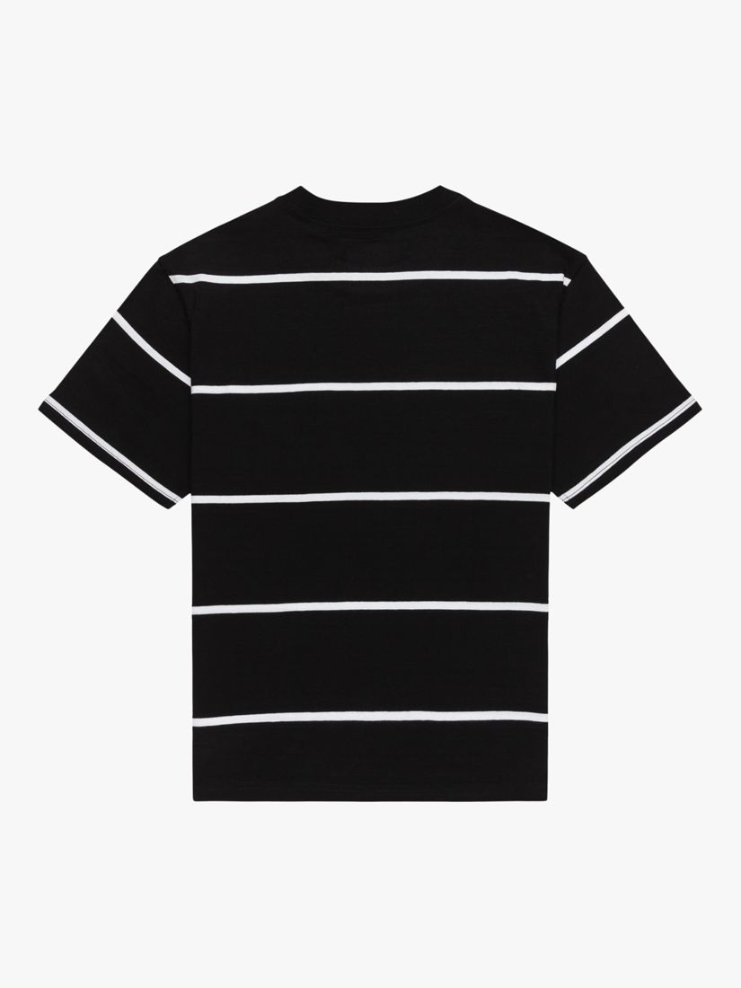 Element Kids' Pocket Organic Cotton Stripe T-Shirt, Black/White, 8 years