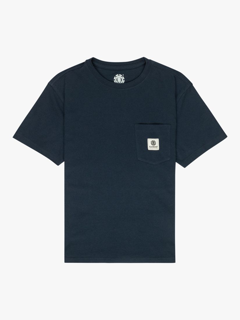 Element Kids' Pocket Organic Cotton Crew Neck T-Shirt, Eclipse Navy, 16 years