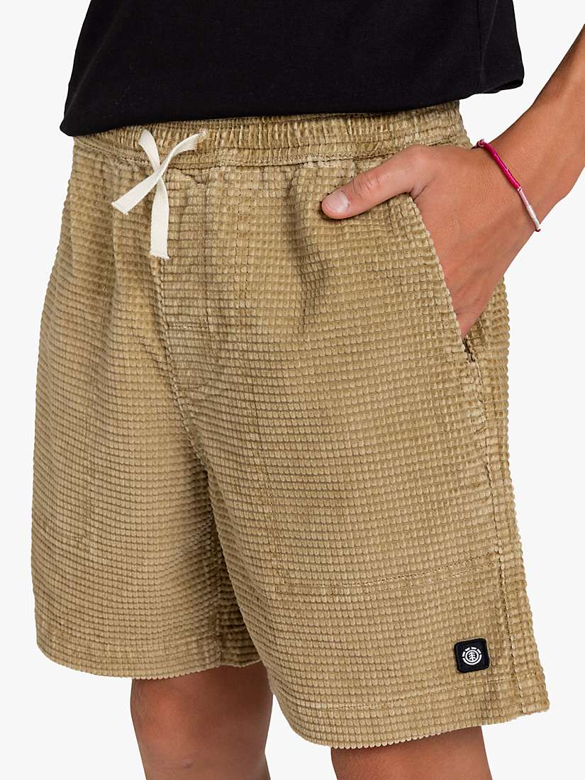 Buy Element Kids' Chillin Corduroy Shorts, Khaki Online at johnlewis.com
