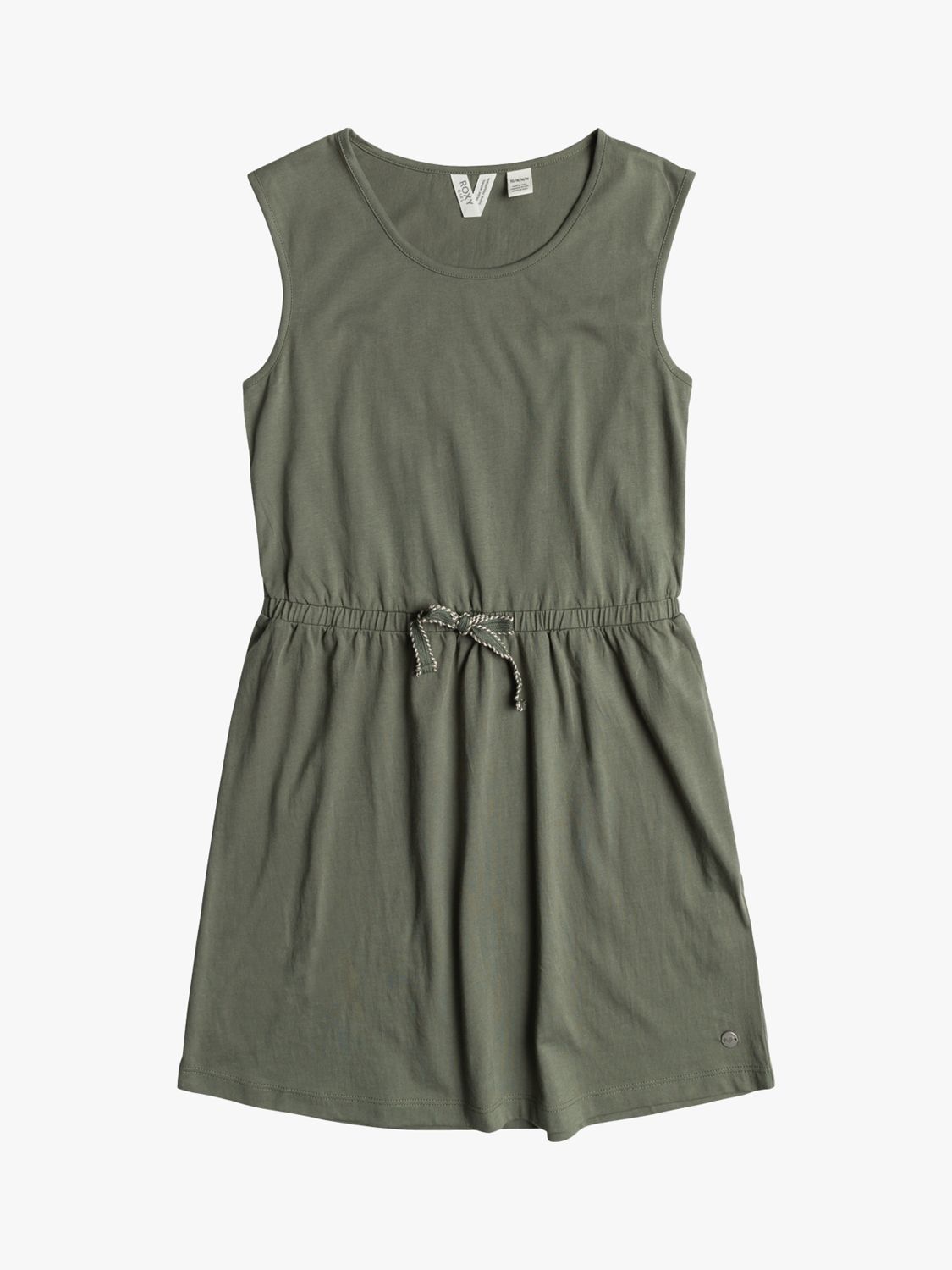 Buy Roxy Kids' Surfs Up Solid Vest Top Dress, Agave Green Online at johnlewis.com