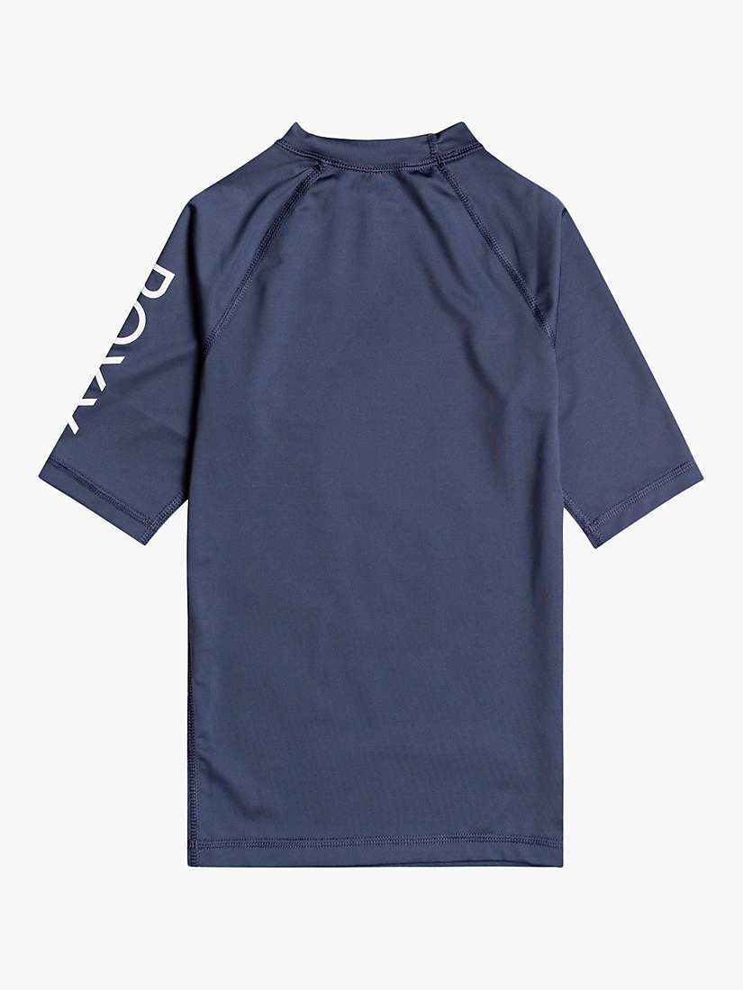 Buy Roxy Kids' UPF 50 Short Sleeve Rash Vest, Mood Indigo Online at johnlewis.com