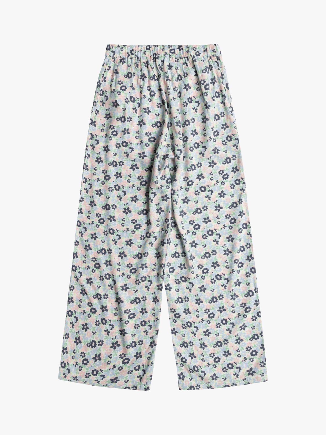 Roxy Kids' You Found Me Floral Print Palazzo Trousers, Bel Air Ephemere, 16 years
