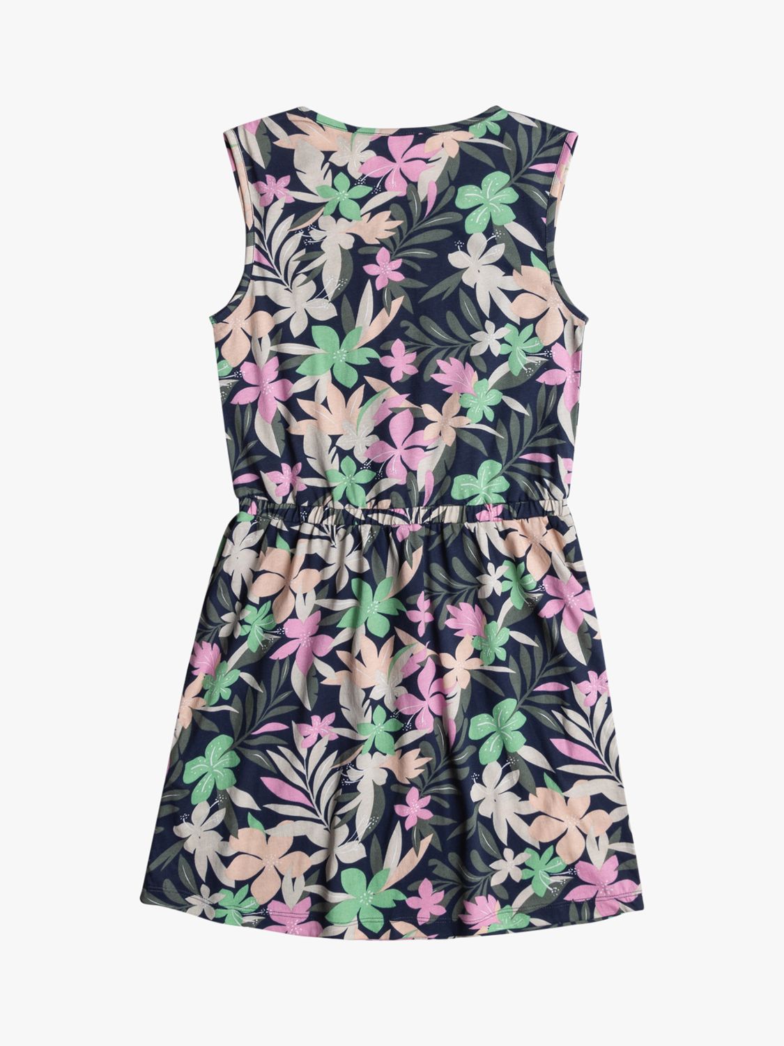 Buy Roxy Kids' Surfs Up Floral Print Vest Top Dress, Naval Academy Online at johnlewis.com