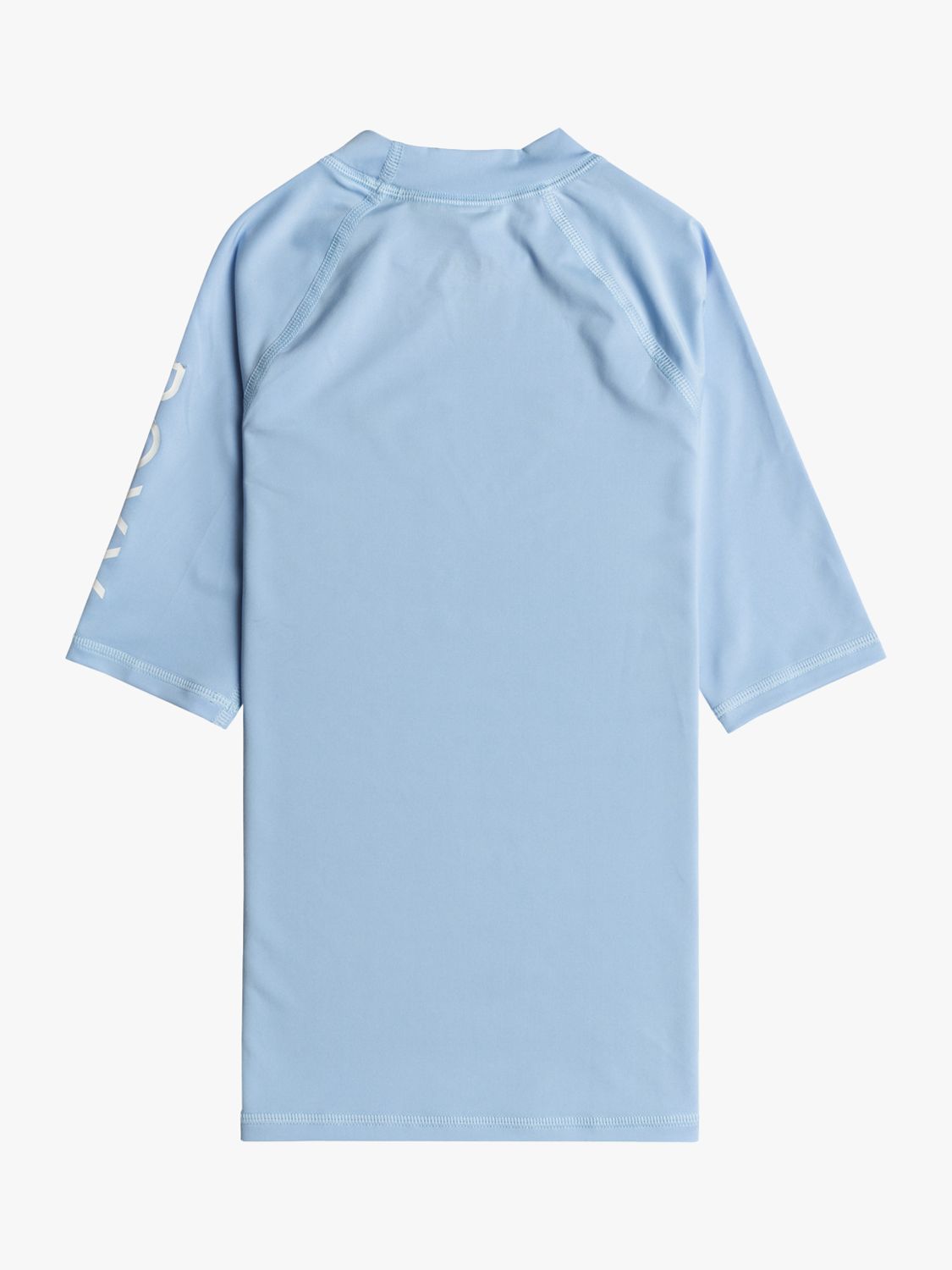 Roxy Kids' UPF 50 Short Sleeve Rash Vest, Air Blue, 8 years