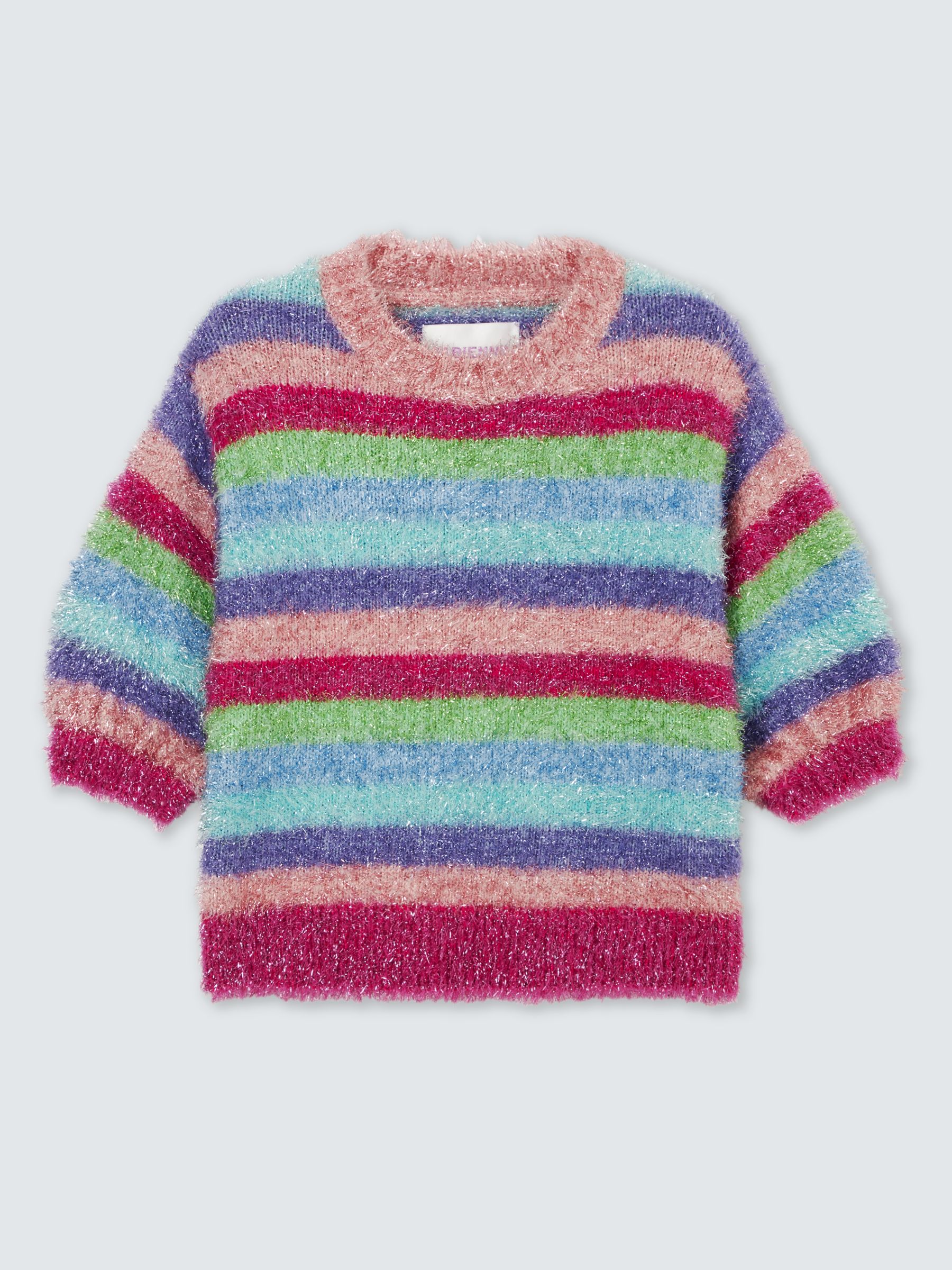 Buy Fabienne Chapot Kitty Stripe Metallic Jumper, Pink/Multi Online at johnlewis.com