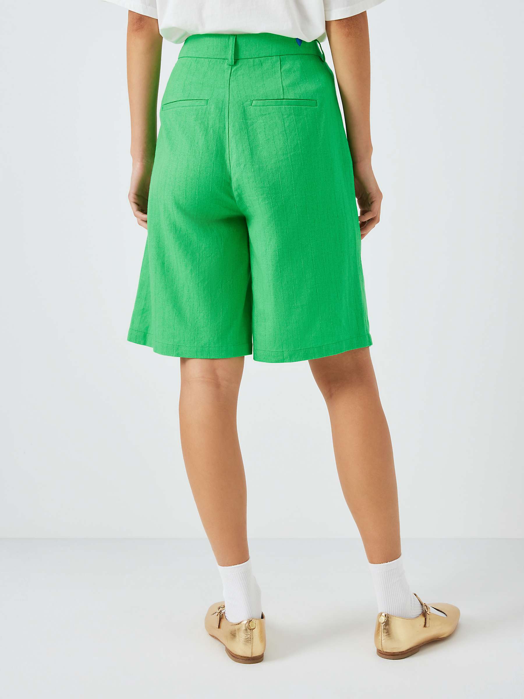 Buy Fabienne Chapot Julia Linen Blend Shorts, Green Apple Online at johnlewis.com