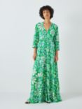 Fabienne Chapot Cala Floral Print Maxi Dress, Green Apple/Grass