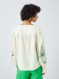 Fabienne Chapot Caroline Floral Embroidered Top, Cream White
