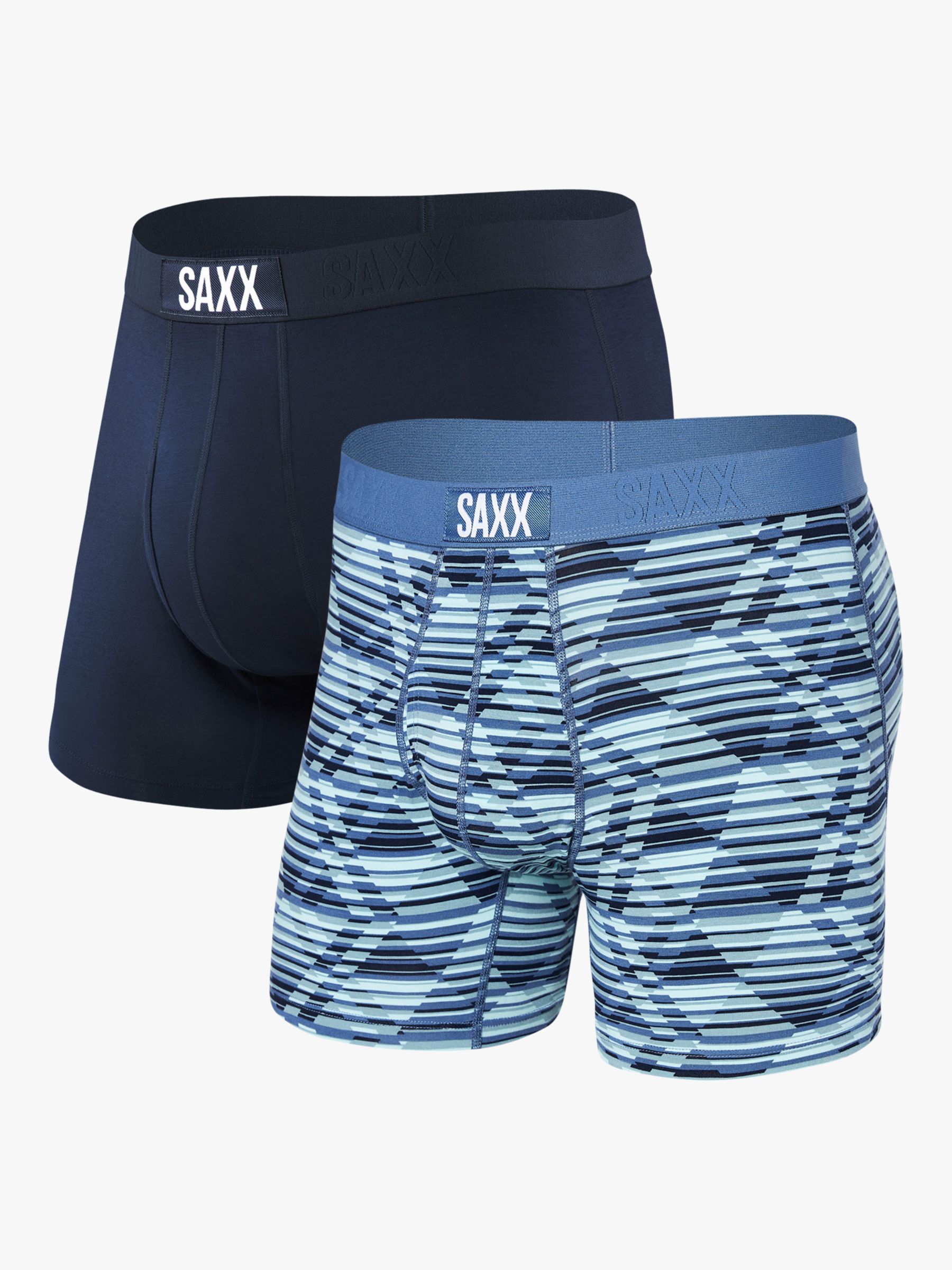 Buy SAXX Ultra Relaxed Fit Trunks, Pack of 2, Blue Online at johnlewis.com
