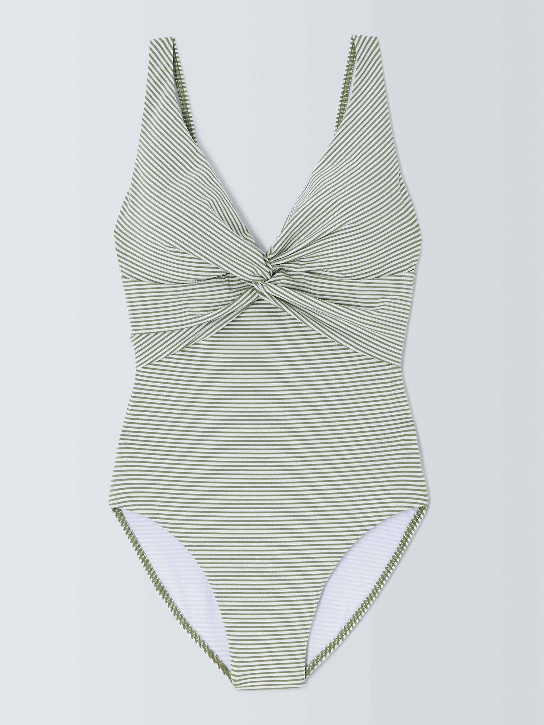 Buy John Lewis St Tropez Stripe Twist Front Shaping Swimsuit Online at johnlewis.com