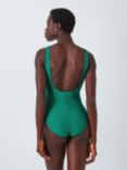 John Lewis Palma Twist Front Swimsuit, Green