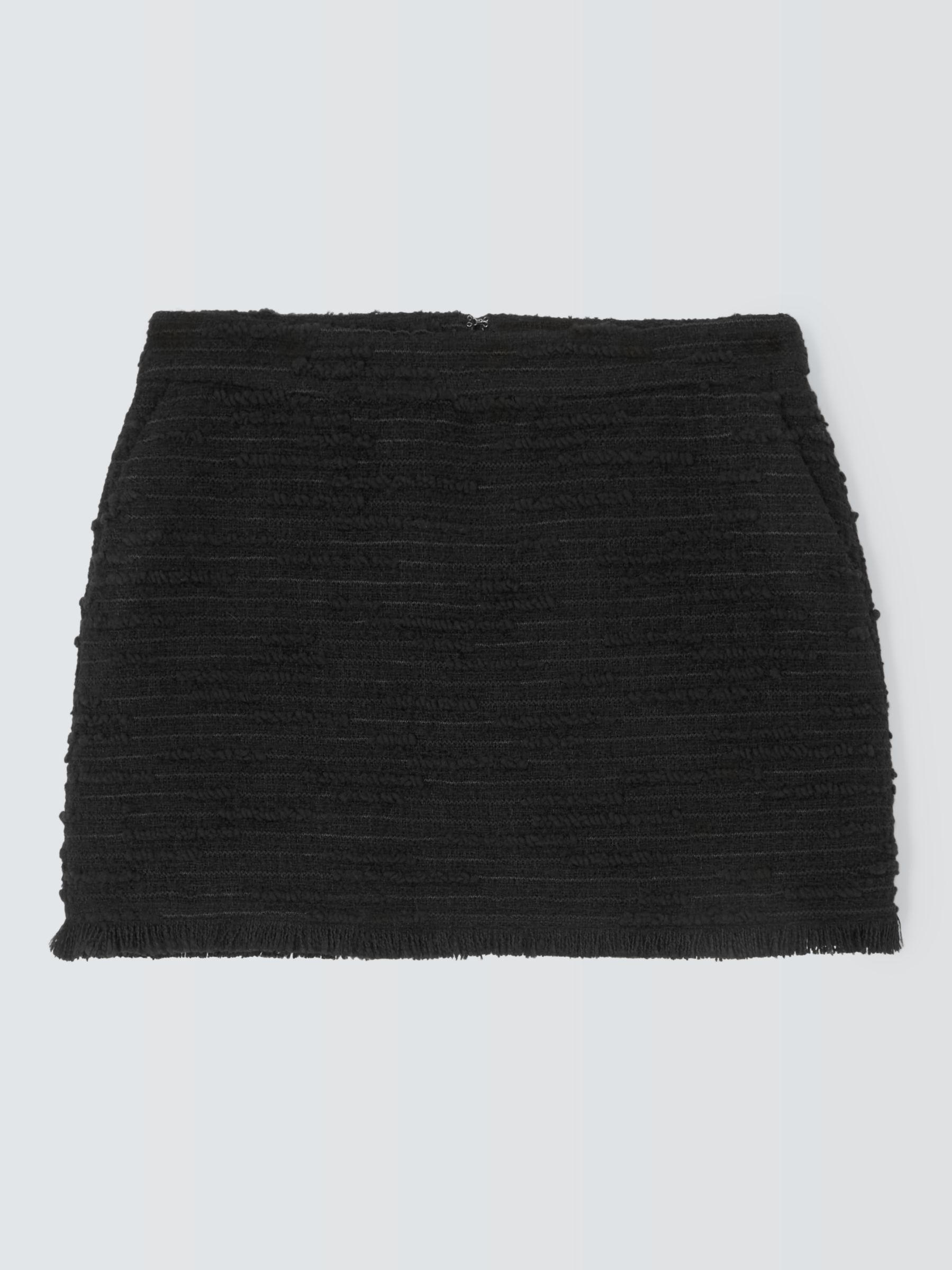 Buy Equipment Jadd Boucle Mini Skirt, True Black Online at johnlewis.com