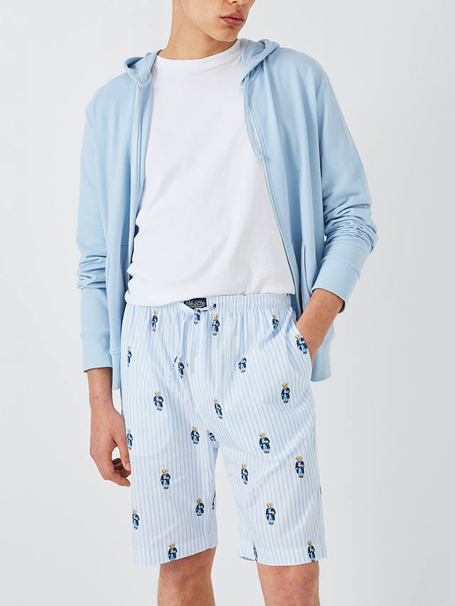Ralph Lauren Bear Woven Stripe Shorts, Blue/Multi