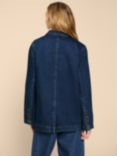 White Stuff Loren Denim Blazer, Dark Denim