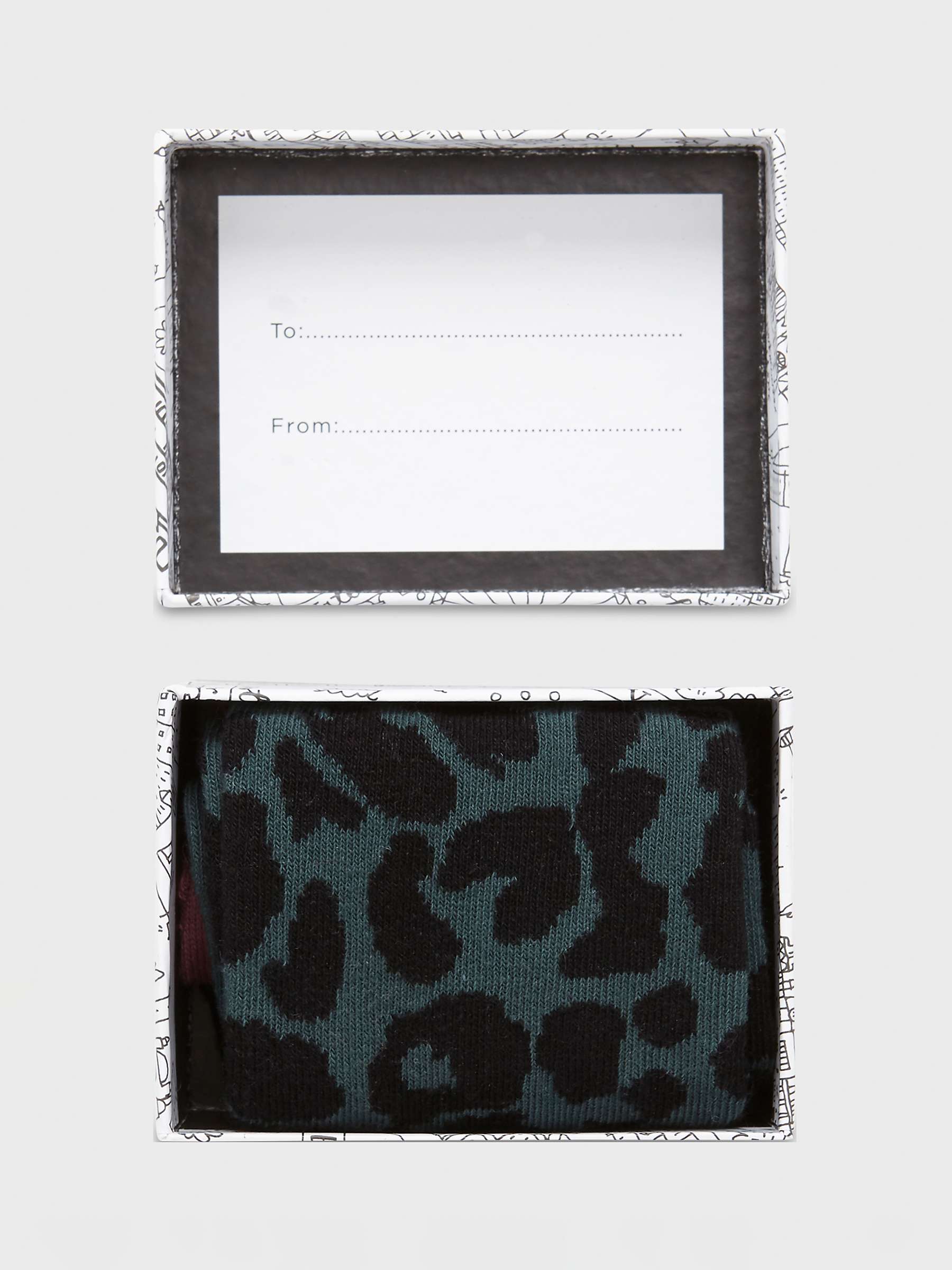 Buy Hobbs Cotton Blend Leopard Print Socks, Green/Multi Online at johnlewis.com