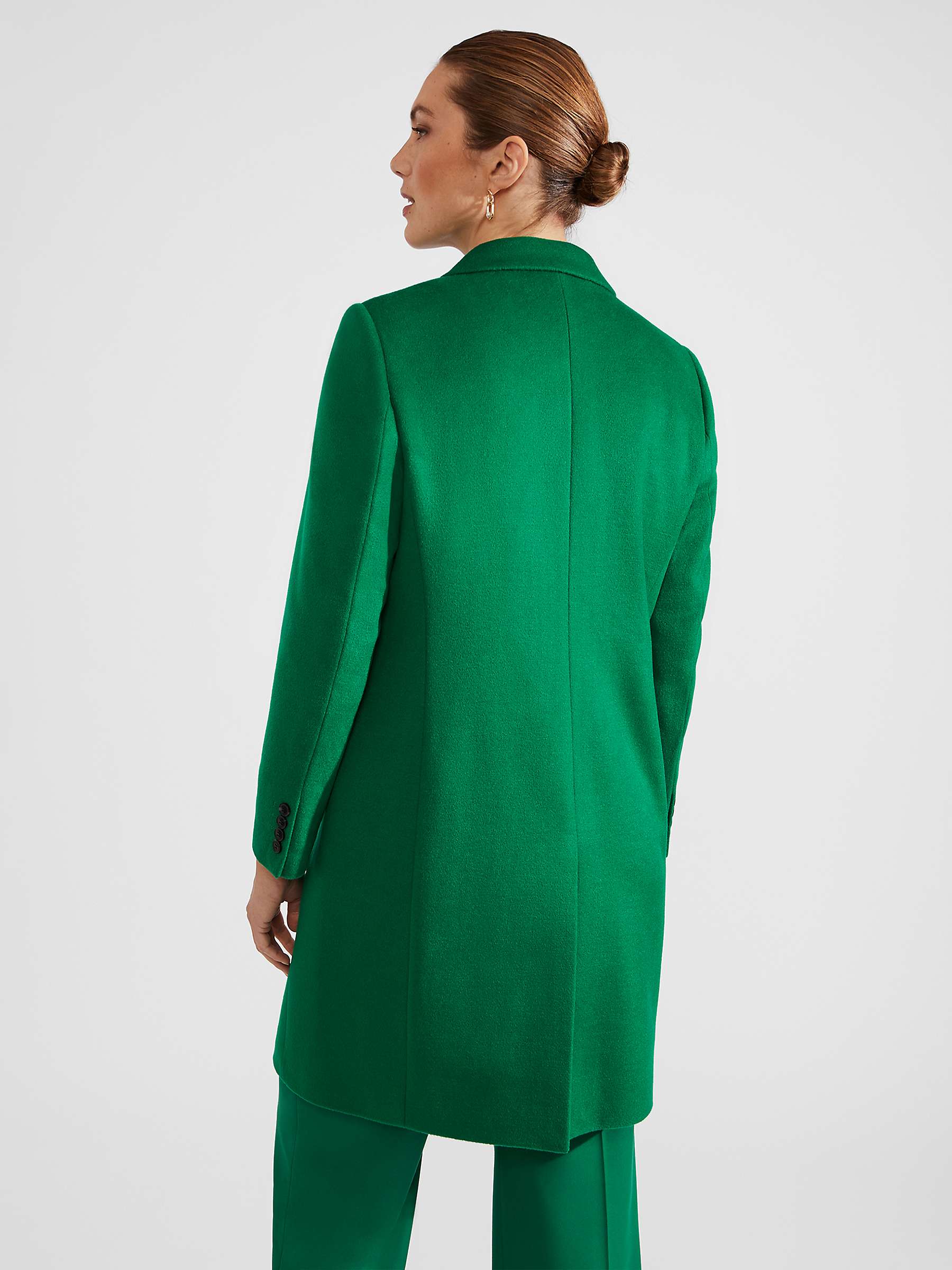 Buy Hobbs Petite Tilda Coat, Green Online at johnlewis.com
