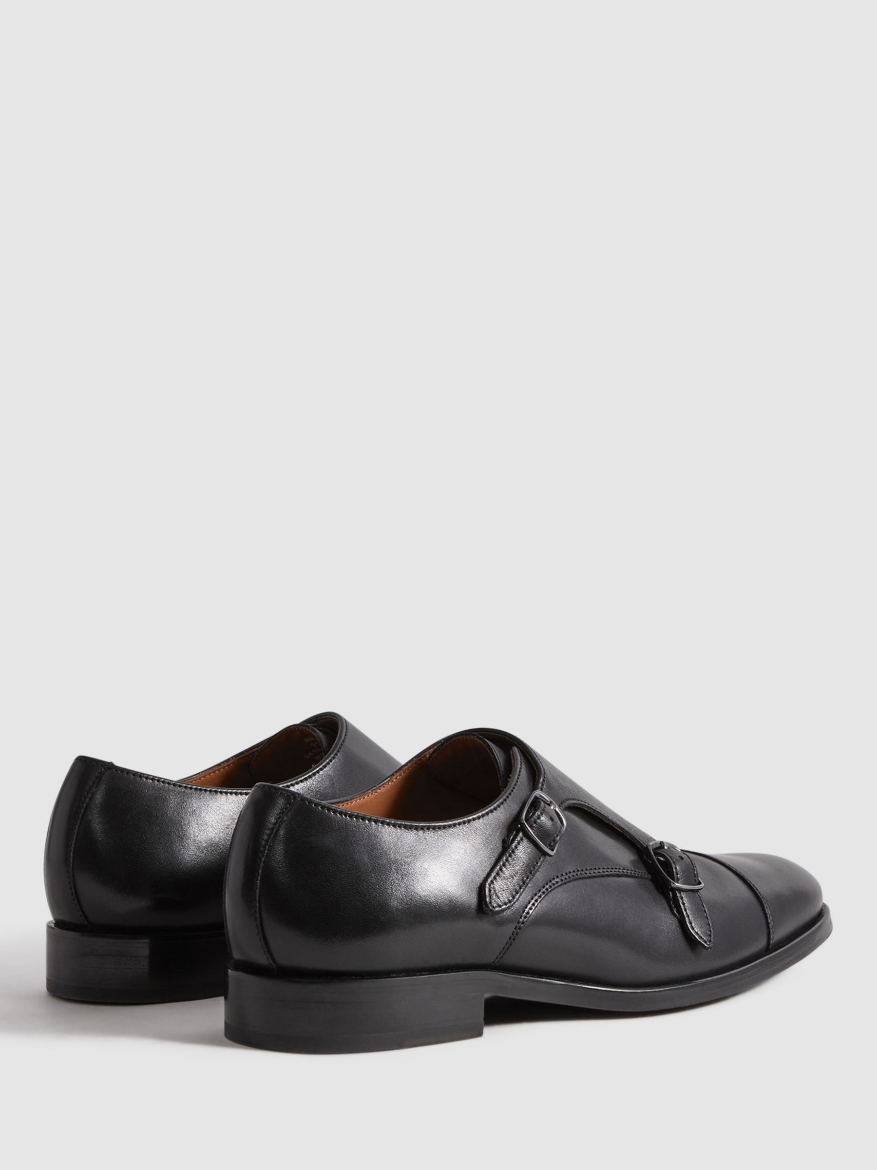 Reiss Amalfi Monk Shoes, Black, 11