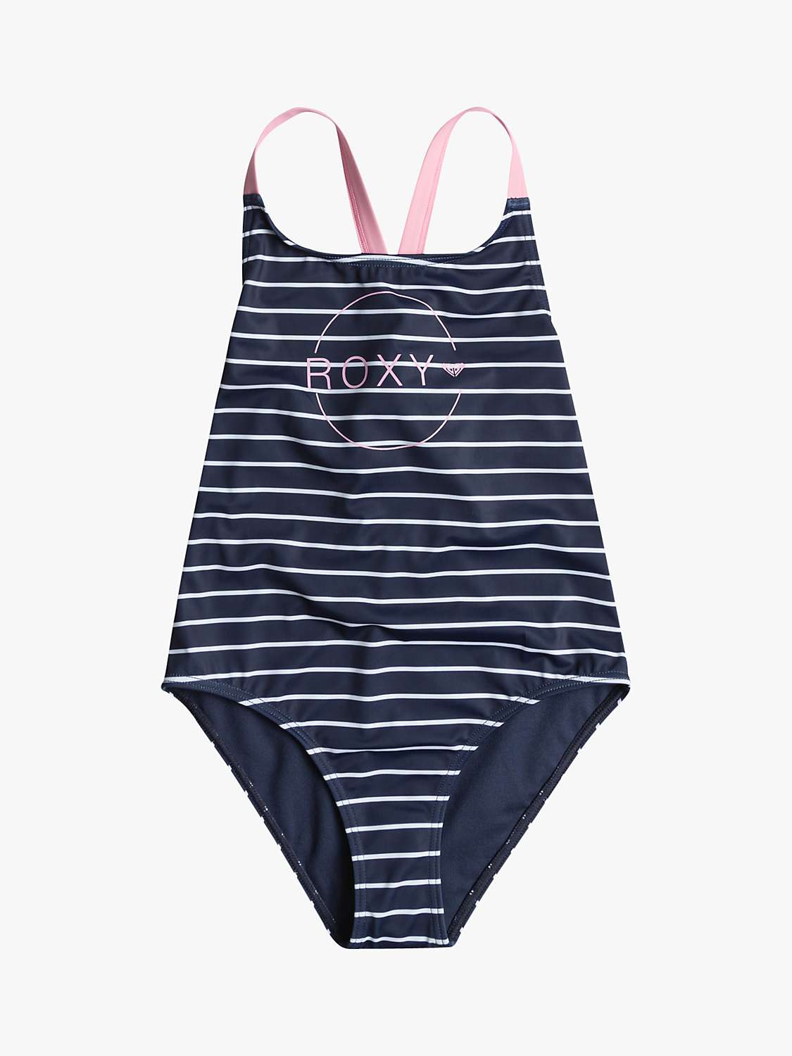 Buy Roxy Kids' Nico Stripe Swimsuit, Naval Academy Online at johnlewis.com