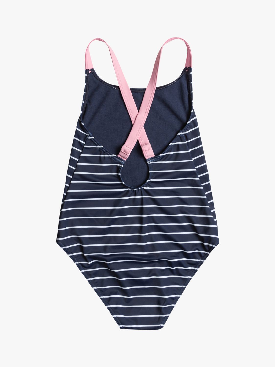 Roxy Kids' Nico Stripe Swimsuit, Naval Academy, 16 years