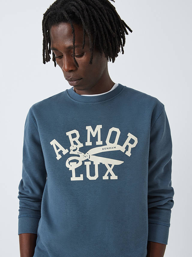 Armor Lux x Denham Long Sleeve Jumper, Blue