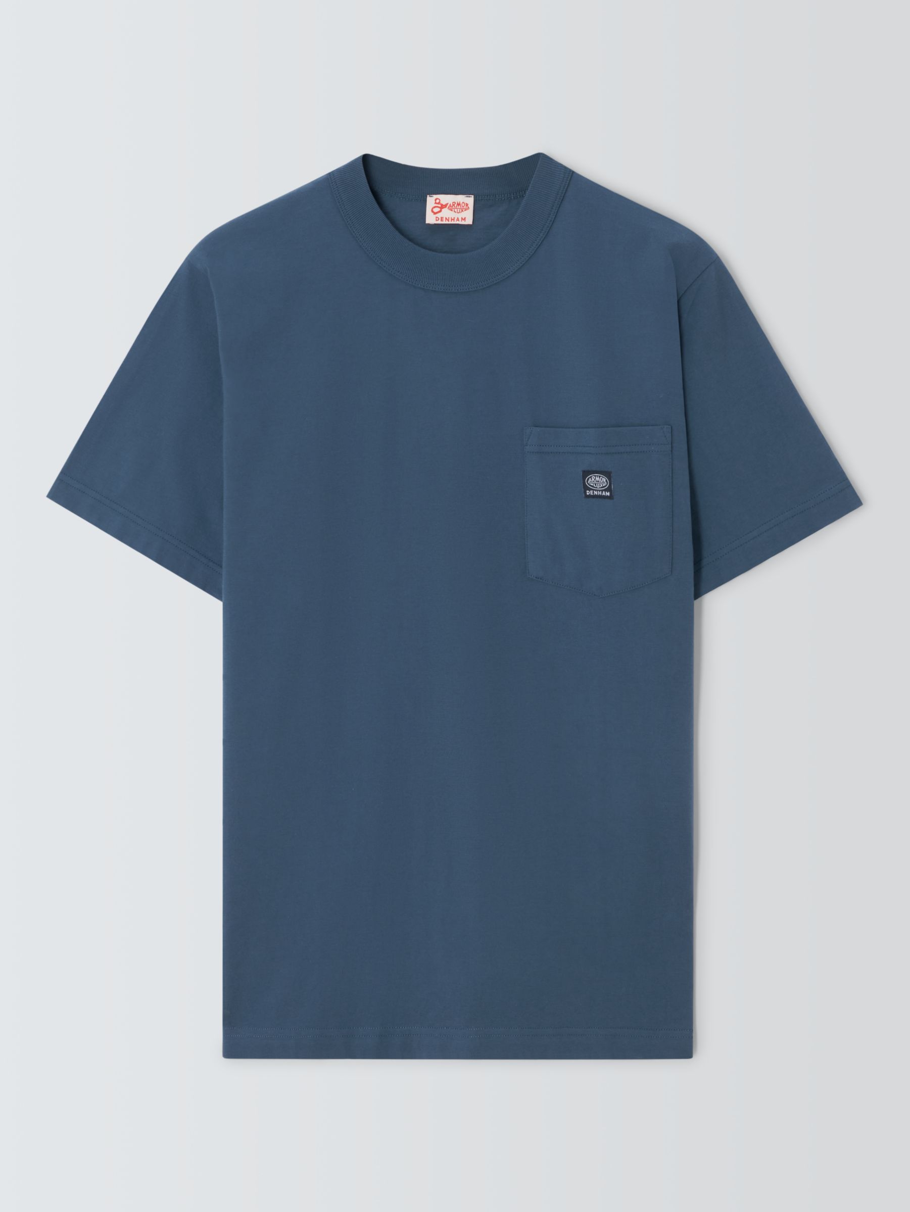 Buy Armor Lux x Denham Comfort Fit Plain Short Sleeve T-Shirt Online at johnlewis.com